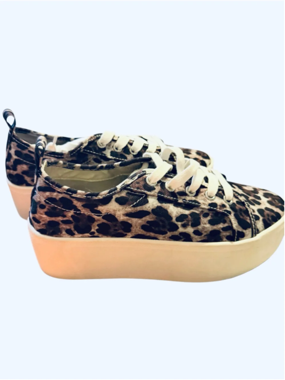 Women's AQUA Leopard Print Platform Sneakers